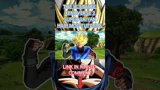 Ultimate Xenoverse 2 Super Saiyan Hair Mod Tutorialdragonballxenoverse dragonball mod anime dbz [upl. by Jemena]