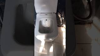 Wall hung toilet seat fitting complete plumbing diy shortvideos wallhanging [upl. by Odlopoel559]