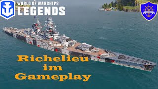 World of Warships Legends Richelieu im Gameplay [upl. by Fowle]