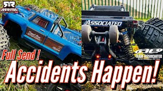 Epic RC Truck Bashing at My Favorite Spot Team Associated MT8 amp Arrma Outcast 4s v2 Take a Beating [upl. by Ledda72]