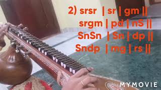 Basic Lessons in veena  Sarali Swaras part  1  Veena  Vainika Charumathi [upl. by Aleemaj963]