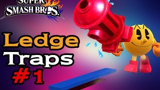 SSB4 PACMAN  Ledge Traps 1 Smash Wii U3DS [upl. by Borman]