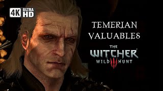 Temerian Valubles  Book Geralt  The Witcher 3  Wild Hunt  4K [upl. by Ayoral]