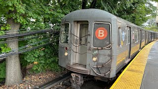 B and Q Train action with B trains via Brighton Local north of Kings Highway [upl. by Egag]