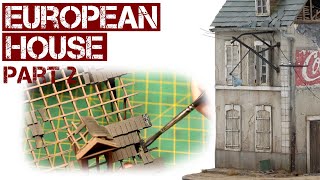 European House model kit  construction and painting 135 scale model kit [upl. by Sialac]