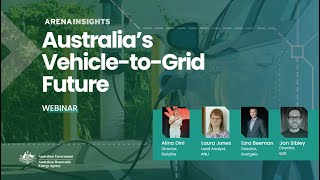 Australia’s VehicletoGrid V2G Future webinar  ARENA Insights [upl. by Allehs414]