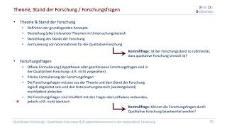 33 Theorie amp Forschungsfragen in qualitativen Forschungsarbeiten Kompaktkurs Qual Forschung [upl. by Saisoj498]