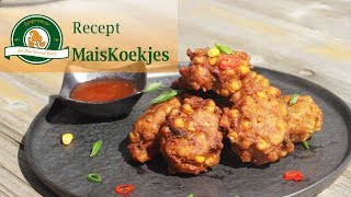 Maiskoekjes Indonesisch recept Frikadel jagung djagoeng [upl. by Elkraps]