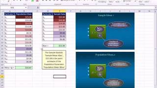 Excel 2010 Statistics 25 Typical Values Mean Median Mode [upl. by Coulson]