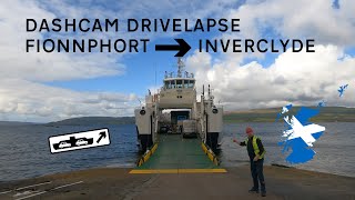 4K Dashcam Road Trip Drivelapse  Fionnphort Mull to Inverclyde Scotland [upl. by Attekal]