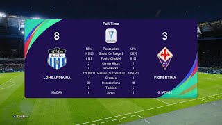 eFootball Inter vs Fiorentina SuperCoppa italiana Season 20245 76 Final match [upl. by Niboc745]