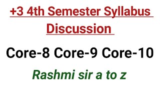 3 4th semester English Honours Syllabus Discussion [upl. by Schechinger920]