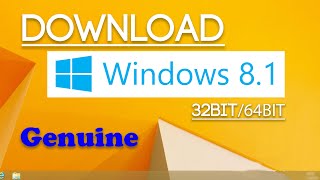 How to download Windows 81 iso file  download Windows 81 from Microsoft Official  Windows 81 [upl. by Aillicec]