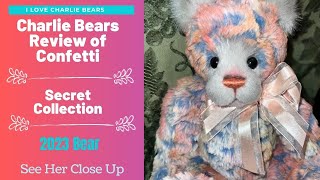 Charlie Bears Confetti 2023 Secret Collection  Close Up and Review [upl. by Azarcon]