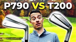 TaylorMade P790 v Titleist T200 Irons WE CROWN A WINNER [upl. by Dzoba658]