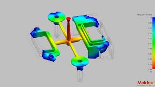 Siemens NX Advance easy mold flow simulation fill analysis [upl. by Alikahs]