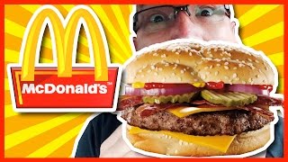 McDonalds ♥ Angus Third Pounder Bacon amp Cheese Review [upl. by Ralli24]