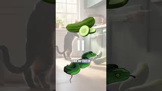 Why Cats Freak Out Over Cucumbers🤔🤔 CatFacts CatsAndCucumbers shorts facts [upl. by Autrey]