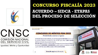 CONCURSO FISCALÍA GENERAL DE LA NACIÓN 2023 [upl. by Lener]