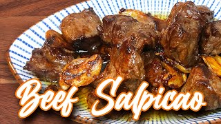 EASY BEEF SALPICAO  BEEF RIBEYE GARLIC [upl. by Cynthea]