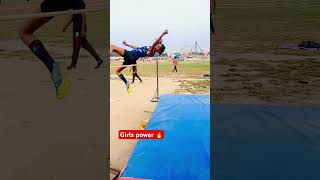 Girls power🔥 shorts viralvideo trackandfield physical girl highjump viralreels [upl. by Eerdua682]