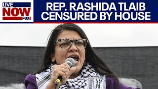 Rashida Tlaib censured by House over comments amid IsraelHamas war  LiveNOW from FOX [upl. by Asetal]