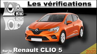 Renault Clio 5 vérifications et sécurité routière [upl. by Esorrebma697]