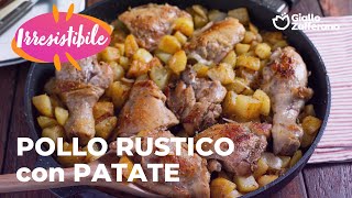 POLLO RUSTICO con PATATE in PADELLA RISULTATO IRRESISTIBILE💥🥔🍗 [upl. by Runkel]