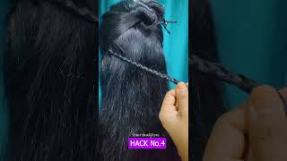 The best way to clip in hair extensions HairExtensionsHacksflowerbeautytopics [upl. by Enywad]