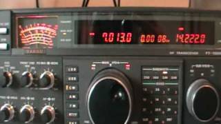 YAESU FT2000D sync FT1000D CW [upl. by Friede]