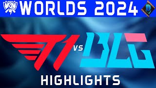 T1 vs BLG Highlights  Worlds Swiss Stage 2024  T1 vs Bilibili Gaming by Onivia [upl. by Ahsinel]