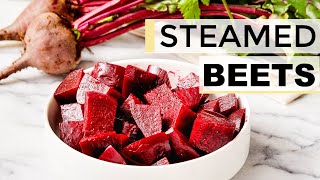 HOW TO COOK BEETS  easy steamed beets perfect for meal prep [upl. by Auroora]