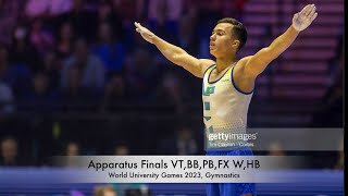 World University Games 2023 Live  Artistic Gymnastics  Apparatus Finals MW [upl. by Acceb]