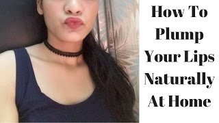 How To Plump Your Lips Naturally At Home  Get Fuller lips In 5 Minutes [upl. by Ttezil]