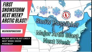 Snow Possible For MidwestNortheast Next Week Major Arctic Blast Expected [upl. by Perloff389]