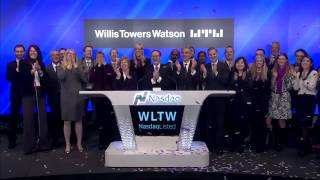 Willis Towers Watson NasdaqWLTW  Rings the Nasdaq Opening Bell [upl. by Manouch897]