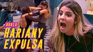 HARIANY É DESCLASSIFICADA POR EMPURRAR PAULA JÁ NA FINAL 😱💥  BIG BROTHER BRASIL 19 [upl. by Mignonne]