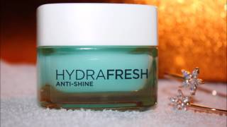 L’Oreal Paris Hydra Fresh Anti Shine – Icy Gel Review [upl. by Avrenim]