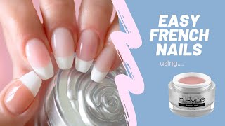 How to Sculpt a French Nail Extension using INHYPE Builder Gel and hard Gel [upl. by Jenni]