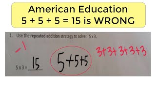 Why was 5  5  5  15 marked wrong America Common Core Math [upl. by Battiste]