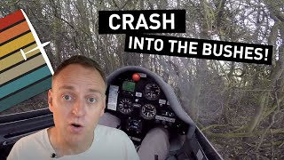 Sailplane Crashes Into Bushes Instructor Reacts [upl. by Rivy]