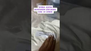 Zincagem  Aluna montando com 10 litros peçasdemoto motosport zincagem galvanized [upl. by Adna]