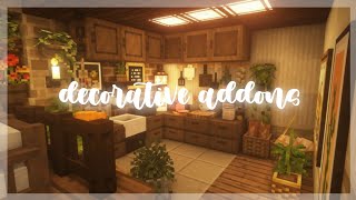 🐮 top 15 new furniture food decoration addons 🌷 minecraft pe  be [upl. by Lyford]