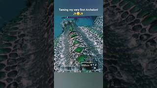 Taming my FIRST Archelon shorts arksurvivalascended gaming [upl. by Sura]