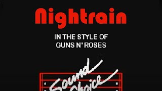 Nightrain  Guns N Roses Karaoke [upl. by Jacqui26]