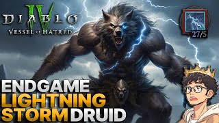 LIGHTNING STORM WEREWOLF Diablo IV Season 6 Endgame Lightning Storm Druid [upl. by Yordan777]