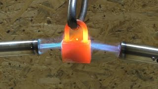 2 GAS TORCH VS PADLOCK [upl. by Plafker740]