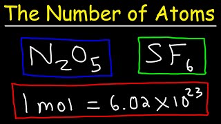 How To Calculate The Number of Atoms  Chemistry [upl. by Roma]