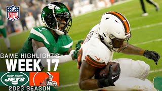 New York Jets vs Cleveland Browns  2023 Week 17 Game Highlights [upl. by Nevyar]