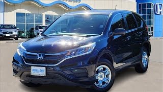 Certified 2016 Honda CRV Houston TX Missouri City TX 78776A [upl. by Yanaj]